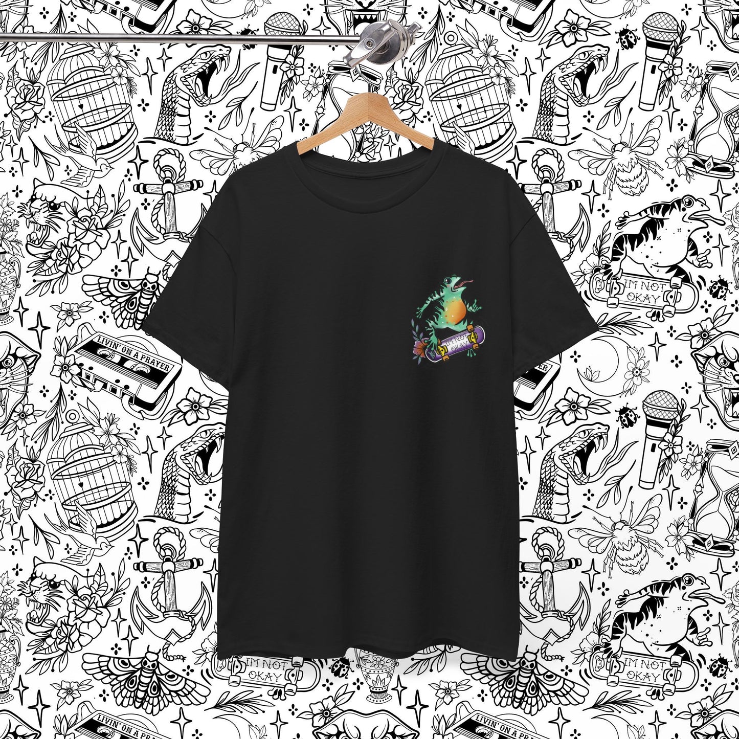 I’m Not Okay Tattoo Style Tee