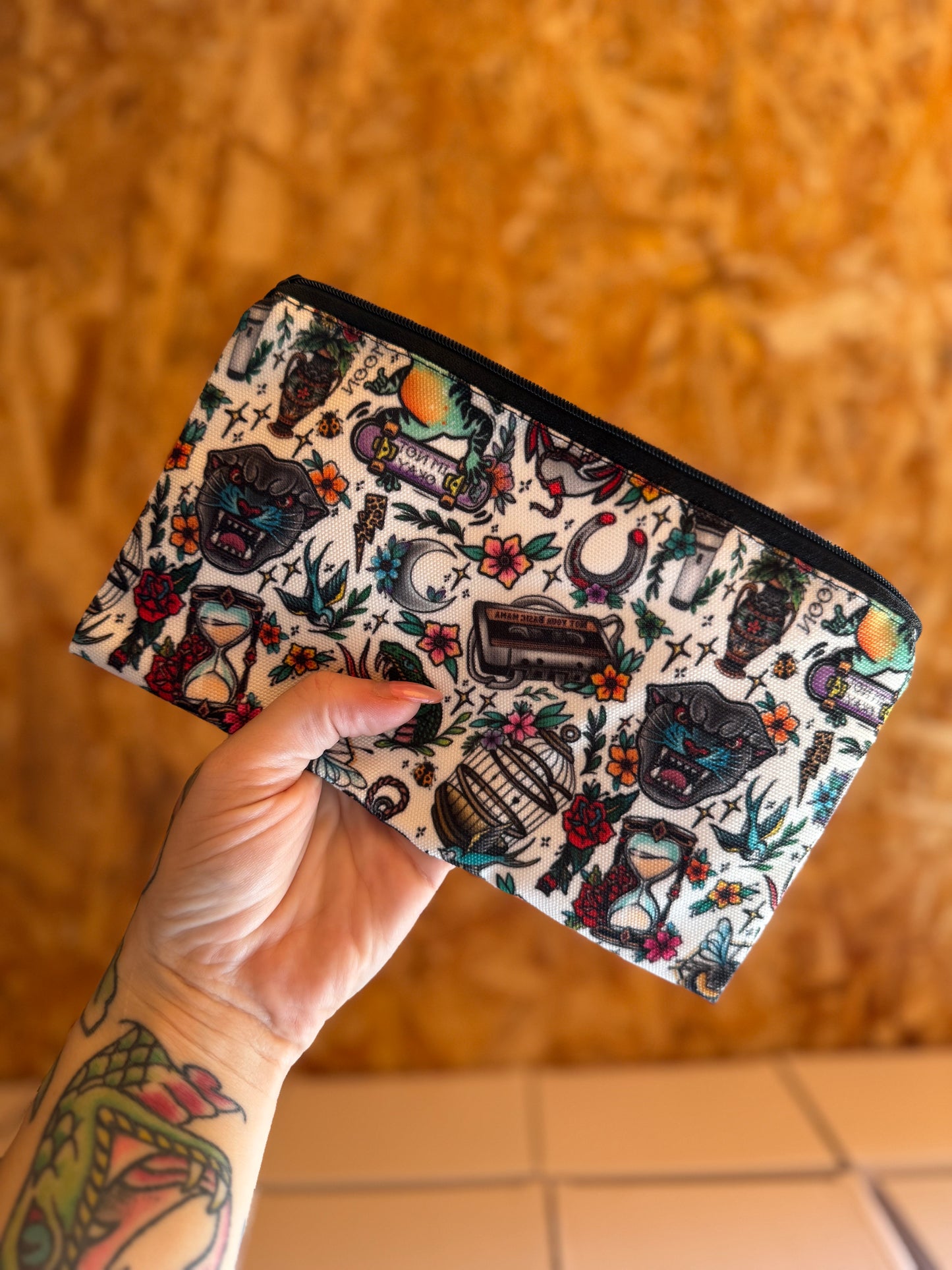 Canvas Pencil Case Traditional