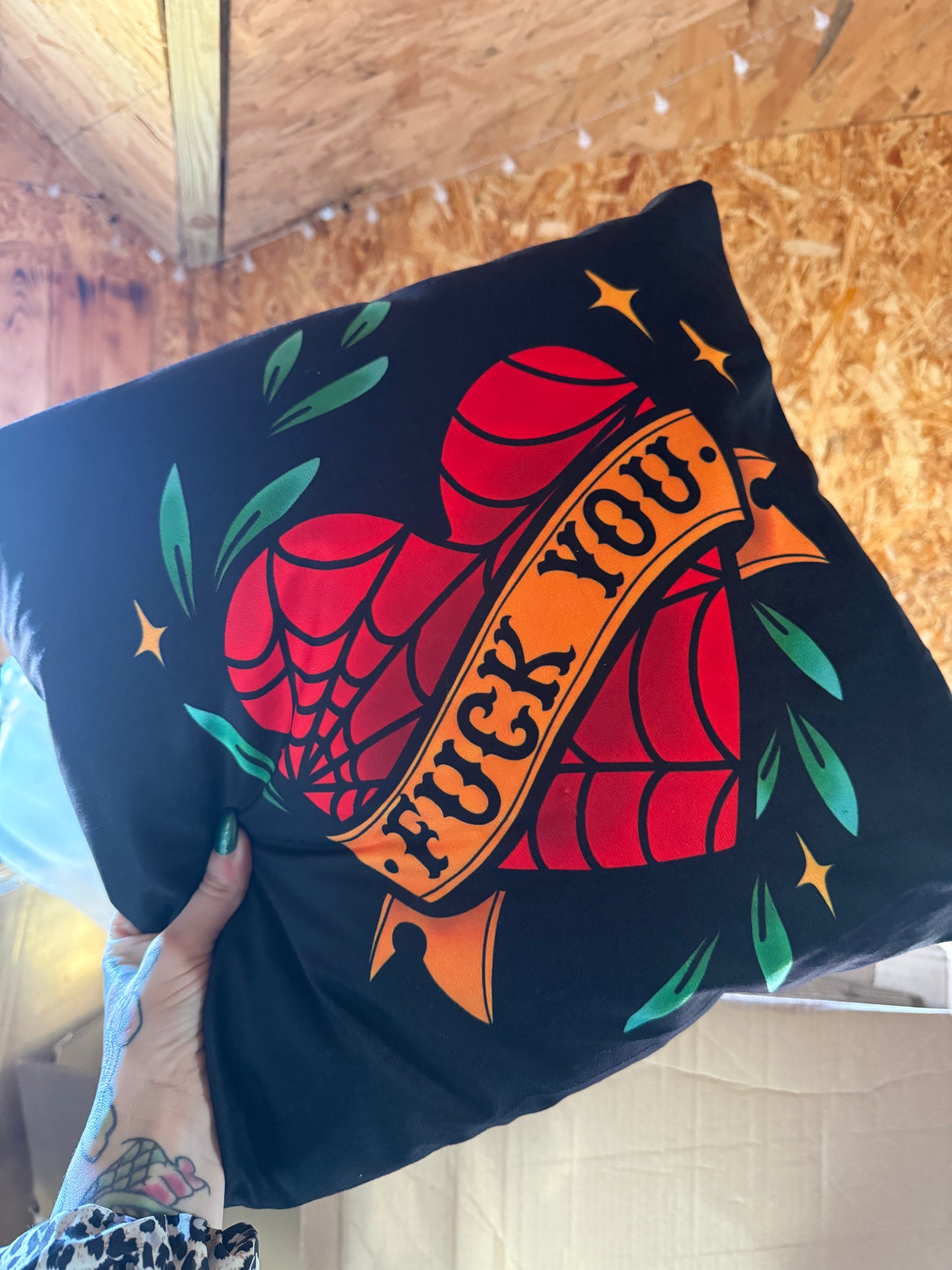 Fuck You Cushion COVER ONLY * SALE PRICE * Was £10.99