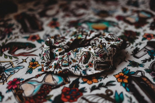 Traditional Tattoo Scrunchie Set Of 3