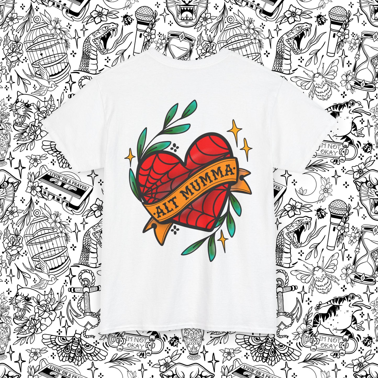 Alt Mumma Heart Tattoo Tee