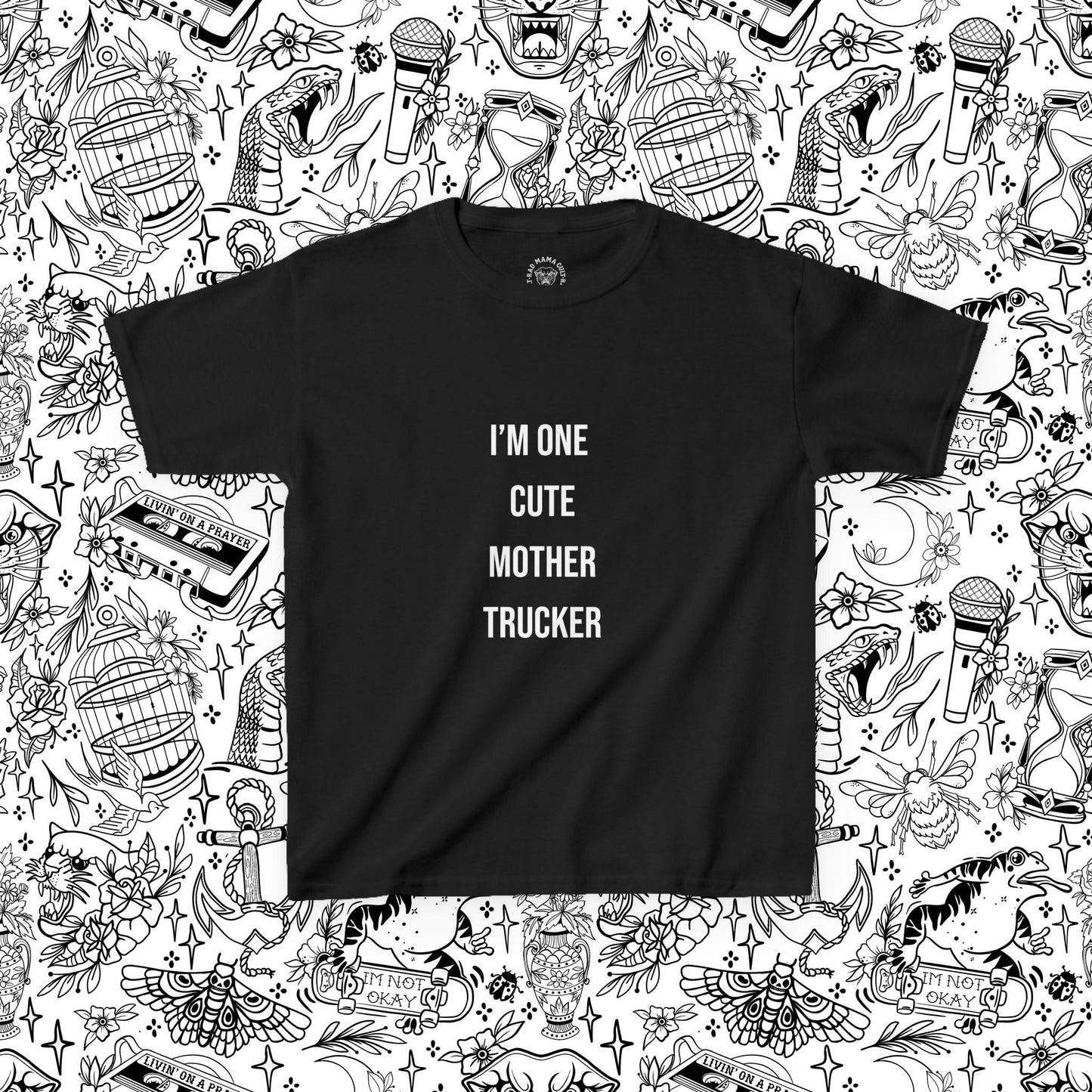 One Cute Mother Trucker Kids Tee
