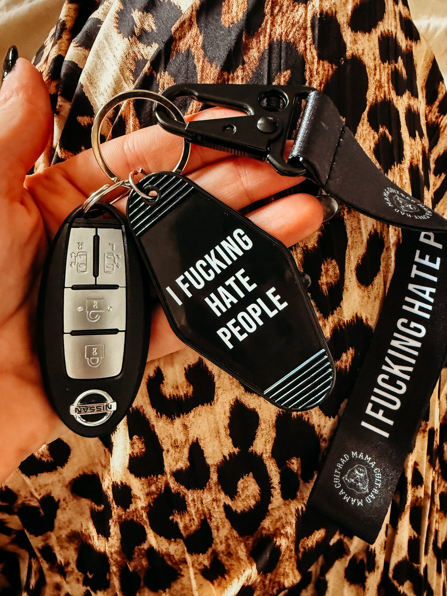 Hate people keyring bundle