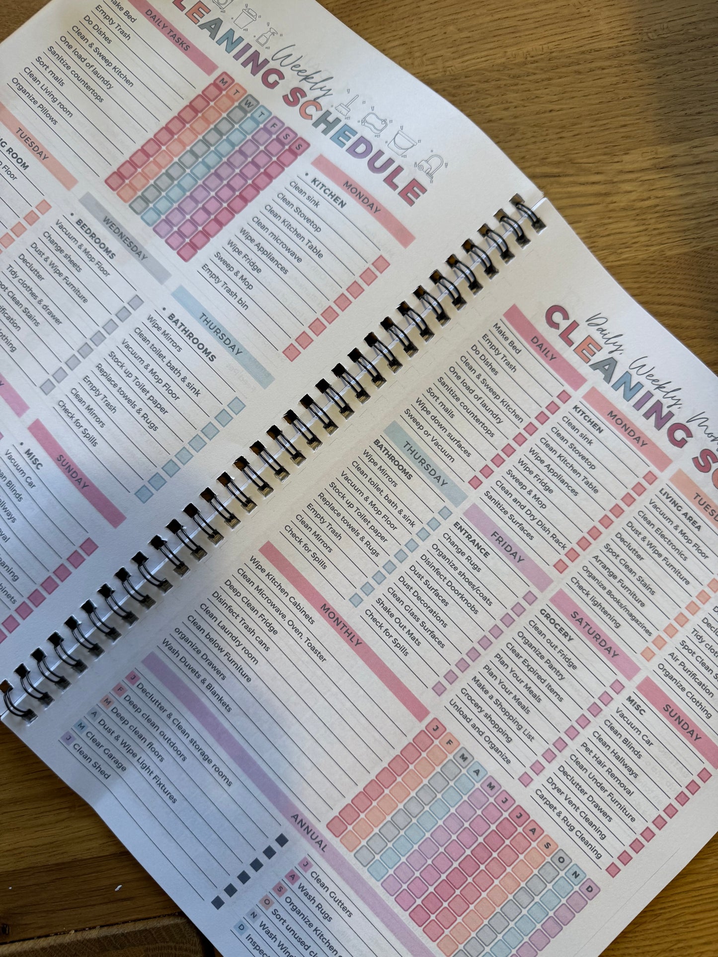 Cleaning Schedule and checklist