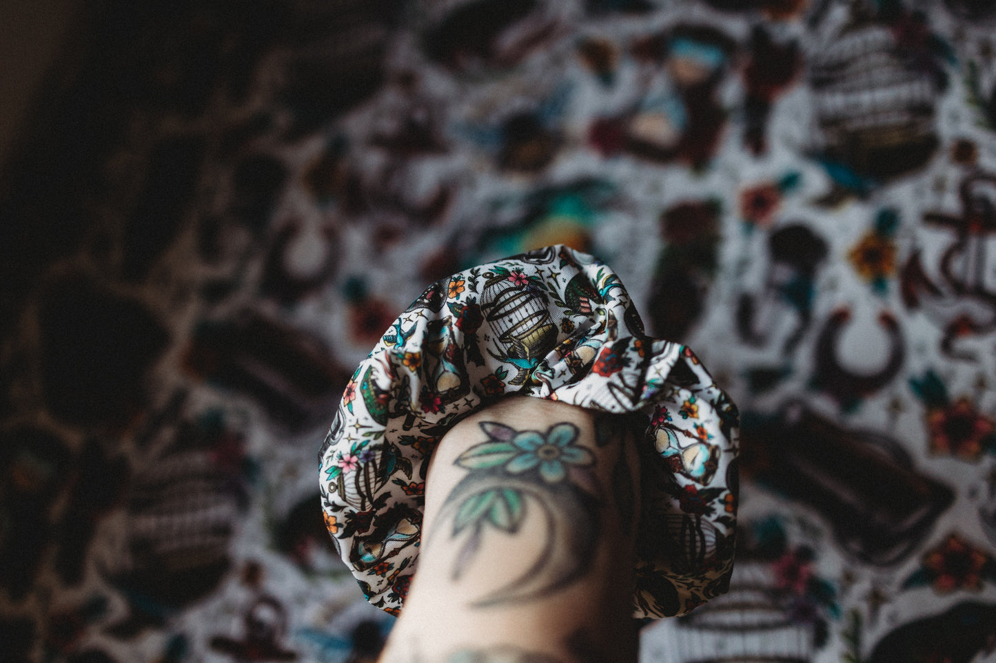 Traditional Tattoo Scrunchie Set Of 3