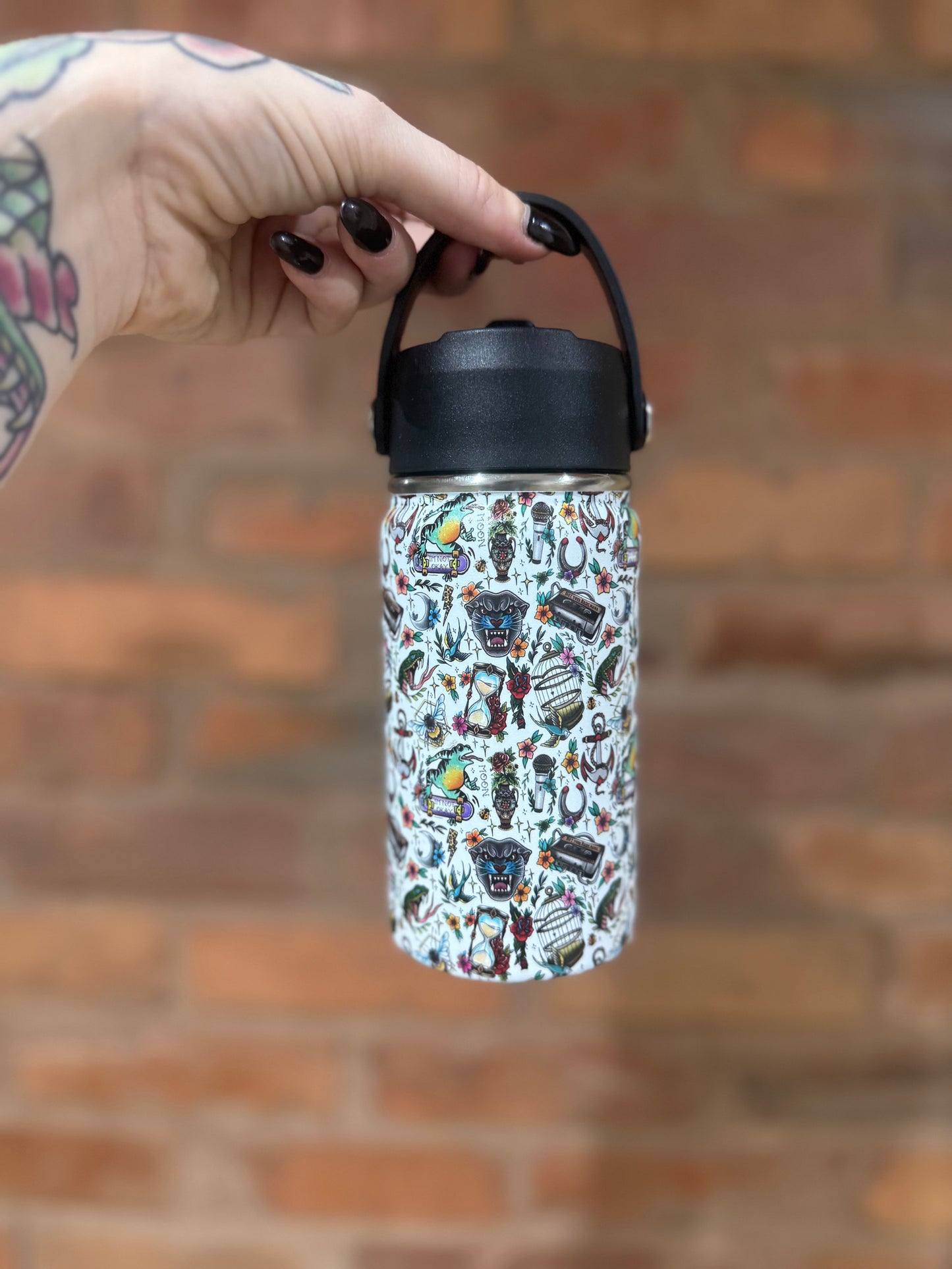 Kids Traditional Tattoo Stainless Steel Tumbler