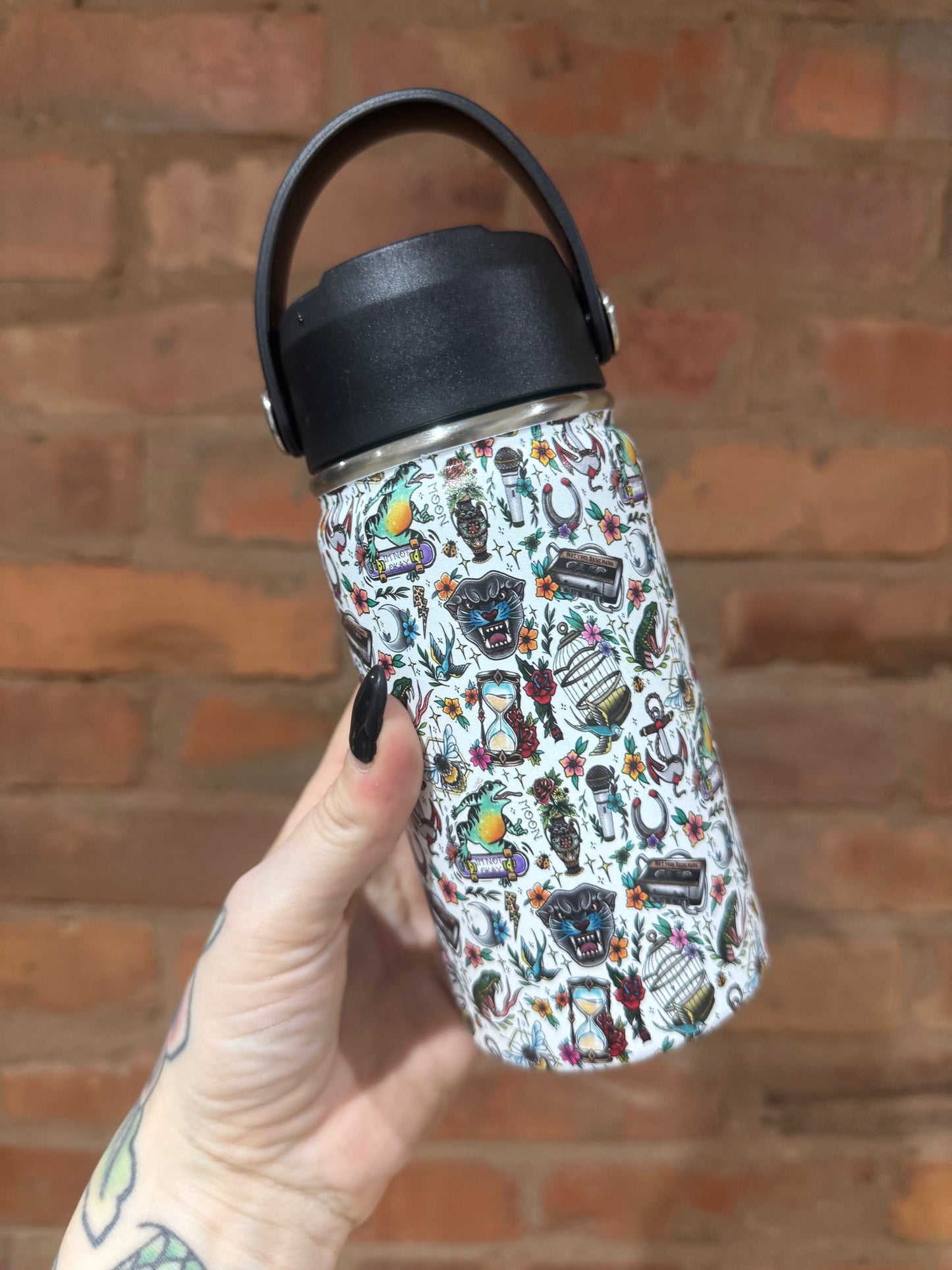 Kids Traditional Tattoo Stainless Steel Tumbler