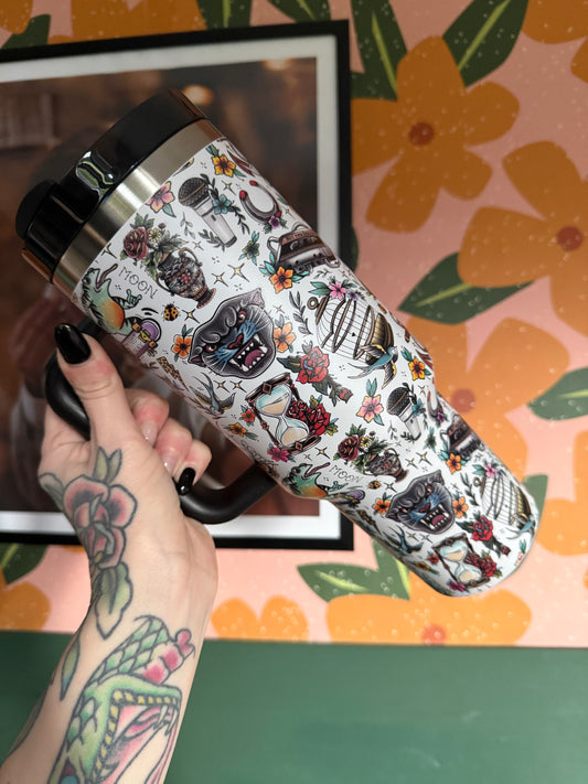 Traditional Tattoo 40OZ Travel Mug