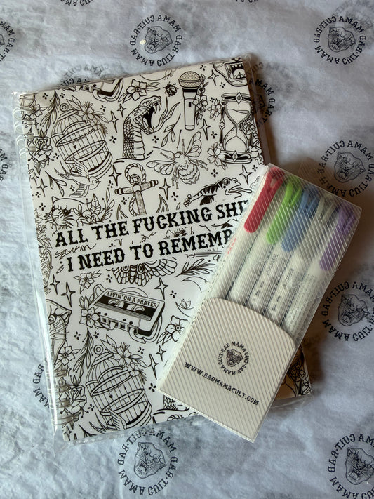 Shit I Need To Remember Notepad + Highlighter Set